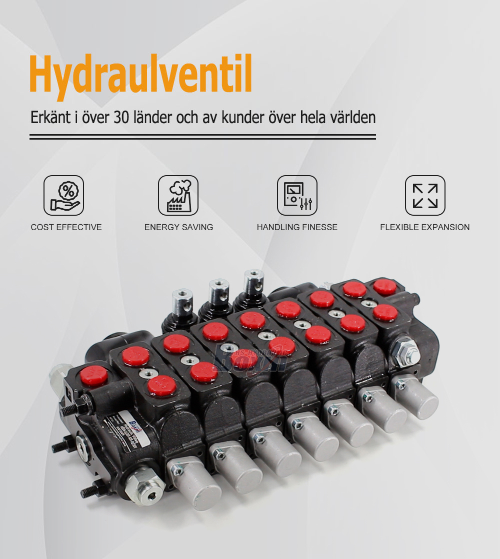 Multi-Spool SD6 Sectional Directional Control Valve for Mobile Machinery